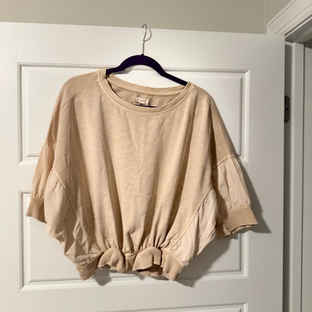Casual Beige Women's Top